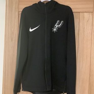 Nike dri-fit warm up jacket. Spurs official. Size large